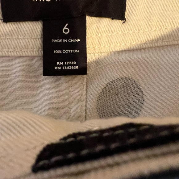 Who What Wear Polka Dot Wide Leg Jeans - Black and Cream - Picture 3 of 4